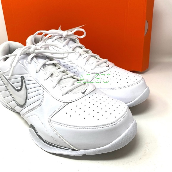 Nike Air Baseline Low White Leather Men’s Sneakers - Picture 9 of 10